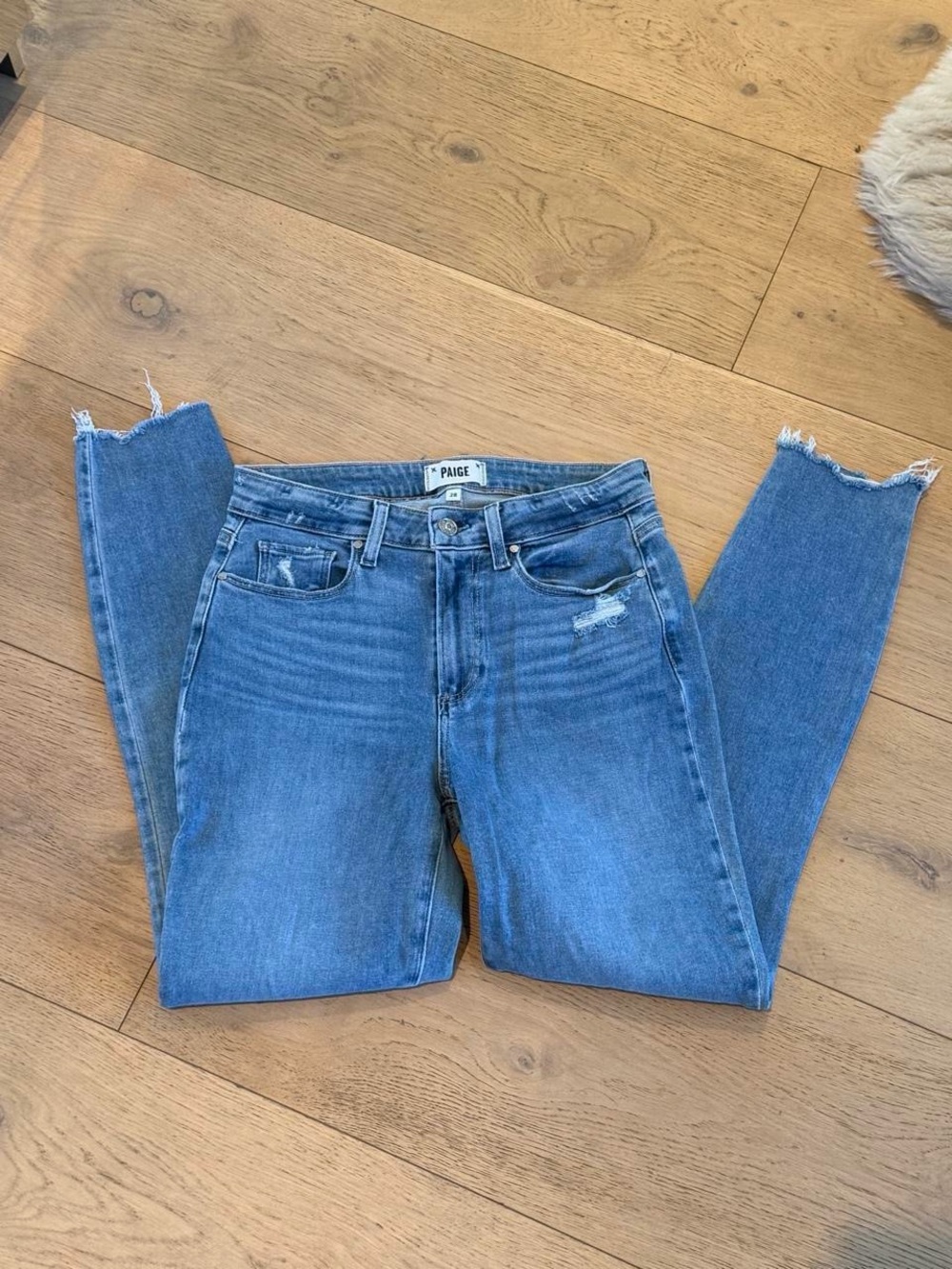 Paige blue denim bombshell jeans